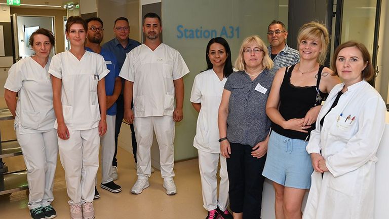 Das Team der geriatrischen Reha steht auf Station A 31 bereit.